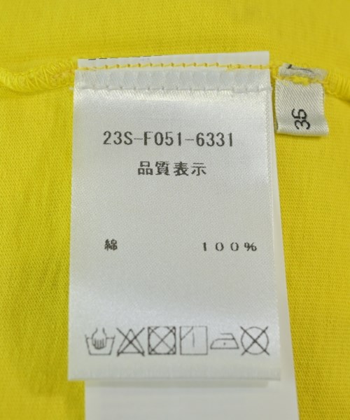 Nﾟ 21（ヌメロヴェントゥーノ）Tシャツ・カットソー 黄 サイズ:36(S位) レディース/2200708064139