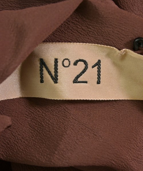 Nﾟ 21（ヌメロヴェントゥーノ）ワンピース 茶 サイズ:38(S位) レディース/2200709674078