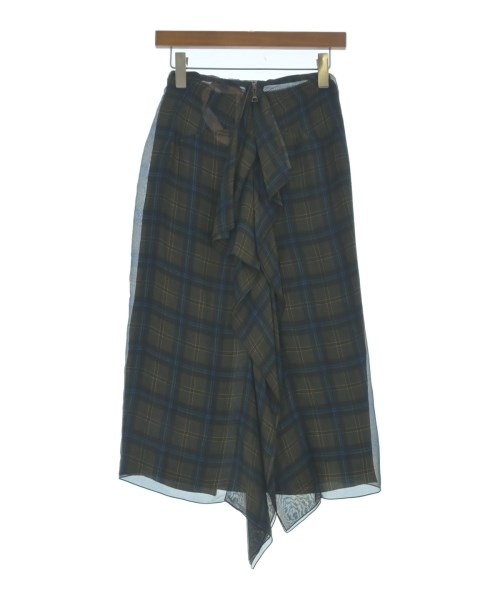 Nﾟ 21（ヌメロヴェントゥーノ）ロング・マキシ丈スカート カーキ サイズ:38(S位) レディース/2200662948018