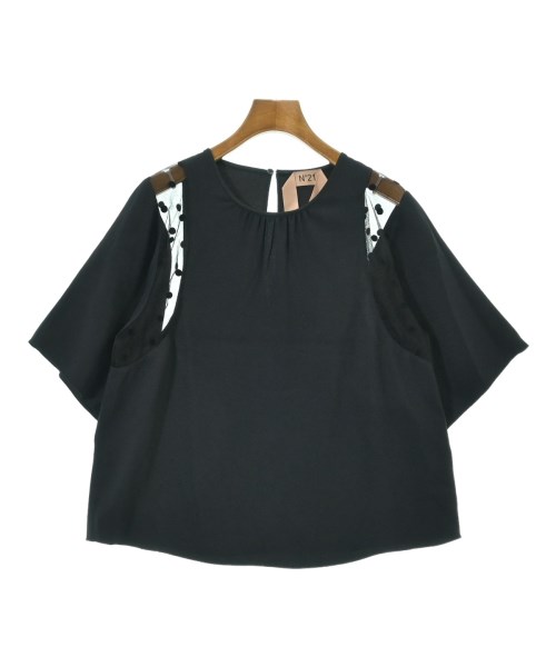Nﾟ 21(ヌメロヴェントゥーノ)ブラウス 黒 サイズ:38(S位)/2200664055097
