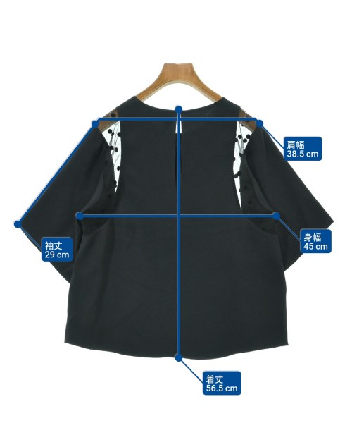 Nﾟ 21（ヌメロヴェントゥーノ）ブラウス 黒 サイズ:38(S位) レディース/2200664055097