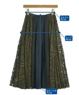 Nﾟ 21（ヌメロヴェントゥーノ）ロング・マキシ丈スカート カーキ サイズ:36(XS位) レディース/2200723154174