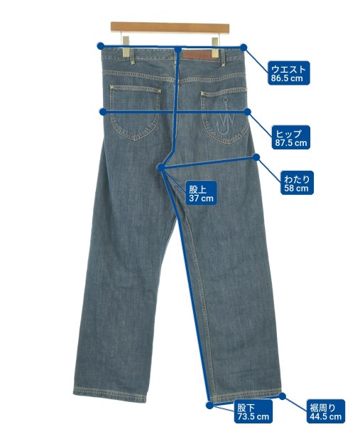 JW Anderson（ジェイダブリューアンダーソン）デニムパンツ 紺 サイズ:48(L位) メンズ/2200637191562