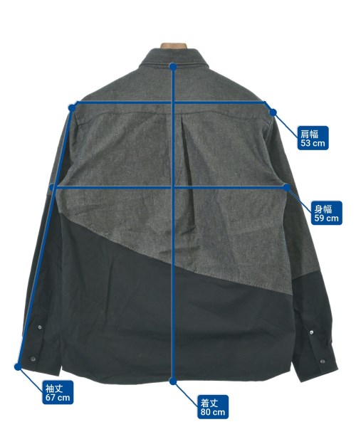 JW Anderson（ジェイダブリューアンダーソン）カジュアルシャツ 黒 サイズ:-(XXL位) メンズ/2200638959031