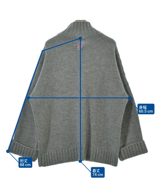 JW Anderson（ジェイダブリューアンダーソン）ニット・セーター グレー サイズ:XL メンズ/2200640157012