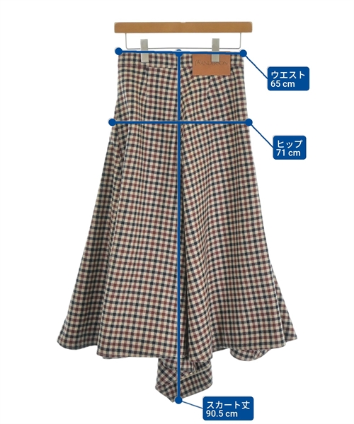 JW Anderson（ジェイダブリューアンダーソン）ロング・マキシ丈スカート ベージュ サイズ:36(XS位) レディース/2200620976022