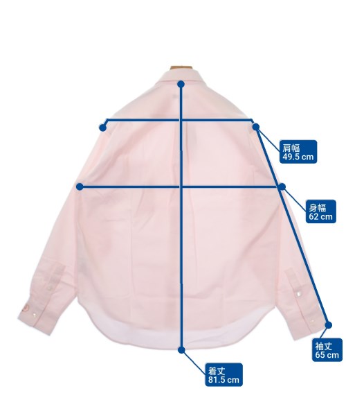 JW Anderson（ジェイダブリューアンダーソン）カジュアルシャツ ピンク サイズ:48(L位) メンズ/2200626729059