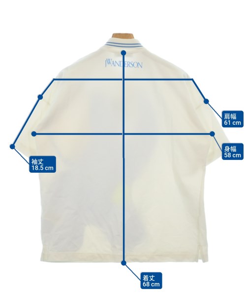 JW Anderson（ジェイダブリューアンダーソン）ポロシャツ 白 サイズ:S メンズ/2200628853172