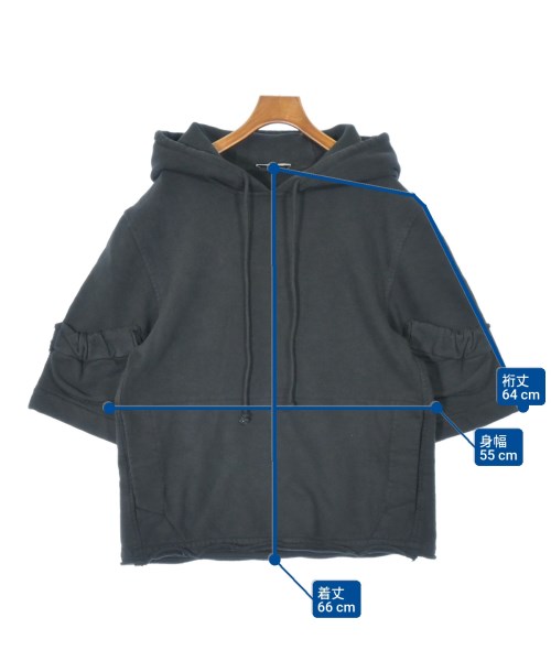 JW Anderson（ジェイダブリューアンダーソン）パーカー 黒 サイズ:XS レディース/2200665158094