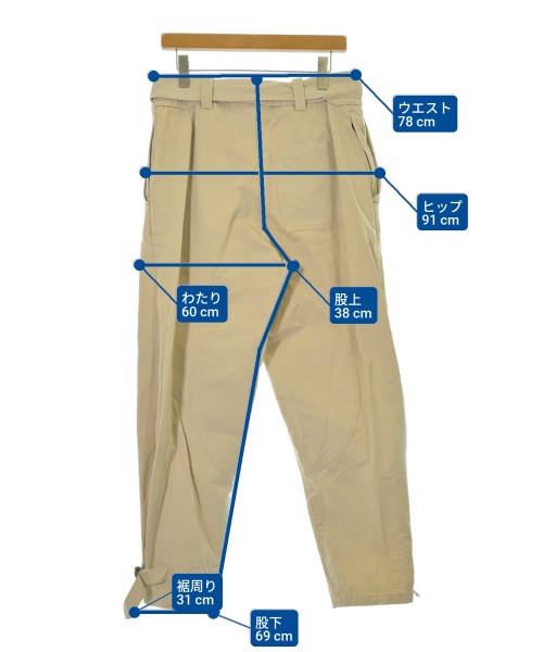 JW Anderson（ジェイダブリューアンダーソン）チノパン ベージュ サイズ:46(M位) メンズ/2200679356288