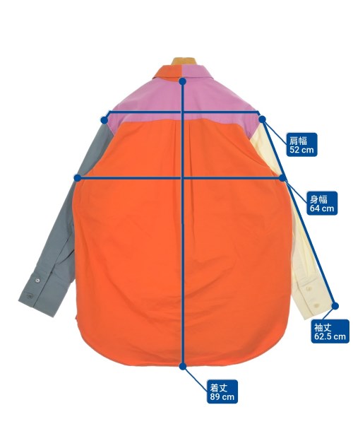 JW Anderson（ジェイダブリューアンダーソン）カジュアルシャツ オレンジ サイズ:46(M位) メンズ/2200660647074