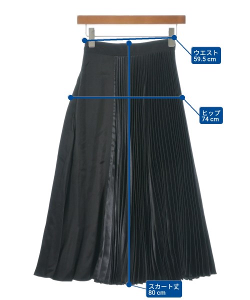 JW Anderson（ジェイダブリューアンダーソン）ロング・マキシ丈スカート 黒 サイズ:34(M位) レディース/2200645300031