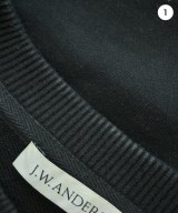 JW Anderson（ジェイダブリューアンダーソン）スウェット 黒 サイズ:40(L位) レディース/2200642094094