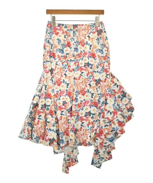 JW Anderson（ジェイダブリューアンダーソン）ひざ丈スカート 白 サイズ:36(XS位) レディース/2200649111176