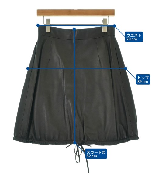 JW Anderson（ジェイダブリューアンダーソン）ひざ丈スカート 黒 サイズ:38(S位) レディース/2200703503060