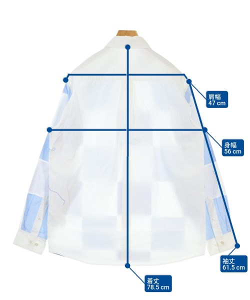 JW Anderson（ジェイダブリューアンダーソン）カジュアルシャツ 白 サイズ:38(M位) メンズ/2200662951148