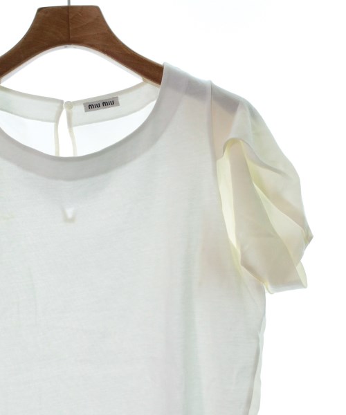 Miu Miu（ミュウミュウ）Tシャツ・カットソー 白 サイズ:M レディース