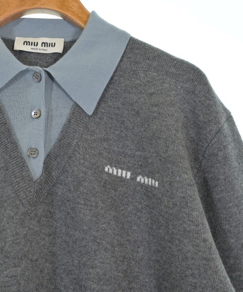 Miu Miu（ミュウミュウ）ニット・セーター グレー サイズ:40(M位) レディース/2200634540103