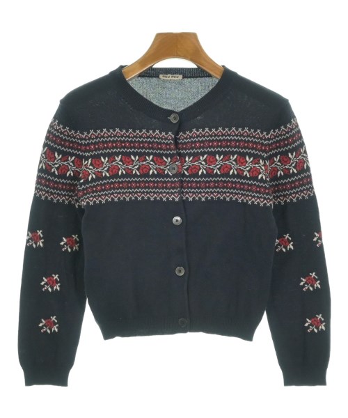 Miu Miu（ミュウミュウ）カーディガン 紺 サイズ:36(XS位) レディース/2200618868056