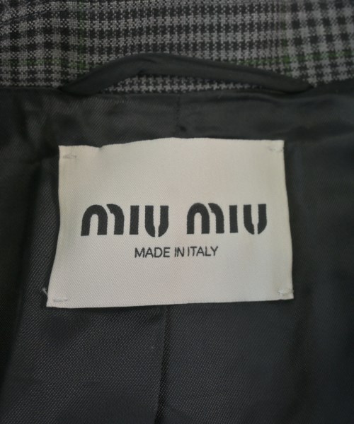 Miu Miu（ミュウミュウ）テーラードジャケット グレー サイズ:36(XS位) レディース/2200635546074