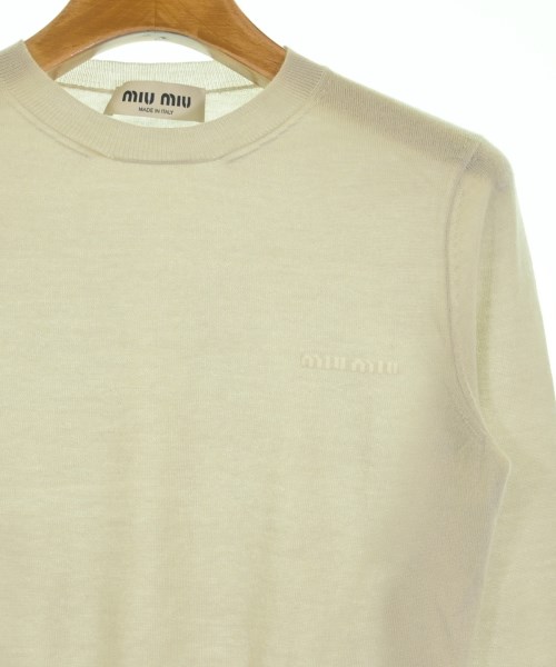 Miu Miu（ミュウミュウ）ニット・セーター ベージュ サイズ:-(XS位) レディース/2200635546111