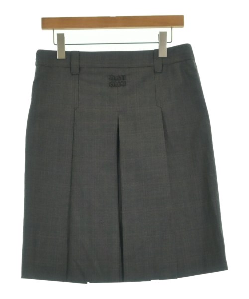 Miu Miu（ミュウミュウ）ミニスカート グレー サイズ:38(S位