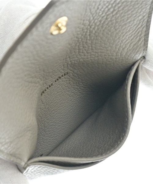 Miu Miu（ミュウミュウ）カードケース グレー サイズ:- レディース/2200635546289