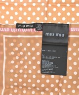 Miu Miu（ミュウミュウ）バンダナ・スカーフ 茶 サイズ:- レディース/2200635546319
