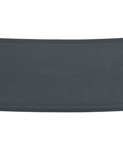 Miu Miu（ミュウミュウ）ベルト 黒 サイズ:- レディース/2200635546326