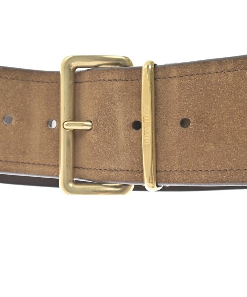 Miu Miu（ミュウミュウ）ベルト 茶 サイズ:- レディース/2200635546340