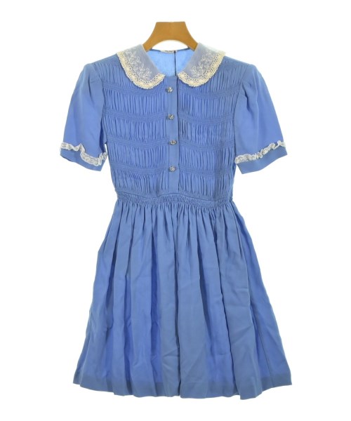 Miu Miu（ミュウミュウ）ワンピース 青 サイズ:36(XS位) レディース/2200635475022