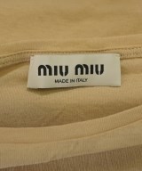 Miu Miu（ミュウミュウ）Tシャツ・カットソー ベージュ サイズ:XS レディース/2200636033054