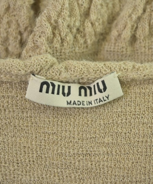 Miu Miu（ミュウミュウ）ニット・セーター ベージュ サイズ:40(M位) レディース/2200636462045