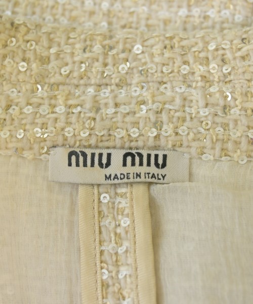 Miu Miu（ミュウミュウ）ジャケット ベージュ サイズ:38(S位) レディース/2200636569027