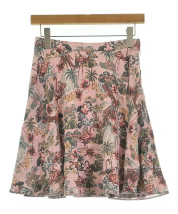 MIU MIU シルクラメフレアイージースカート ピンク サイズ38*FD355 ミュウミュウシルクピンク フレアスカート ひざ丈 - メルカリ