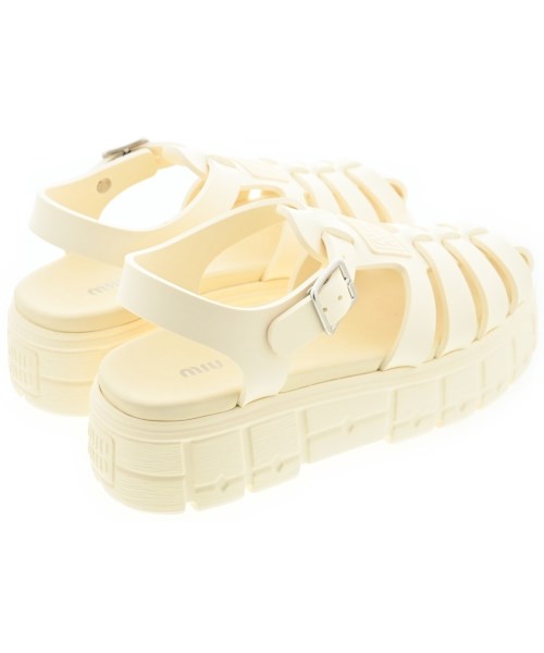 Miu Miu（ミュウミュウ）サンダル 白 サイズ:EU38(24.5cm位) レディース/2200634136016