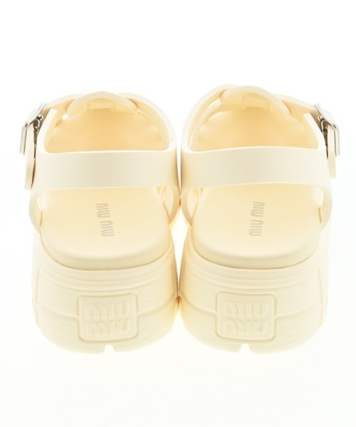 Miu Miu（ミュウミュウ）サンダル 白 サイズ:EU38(24.5cm位) レディース/2200634136016
