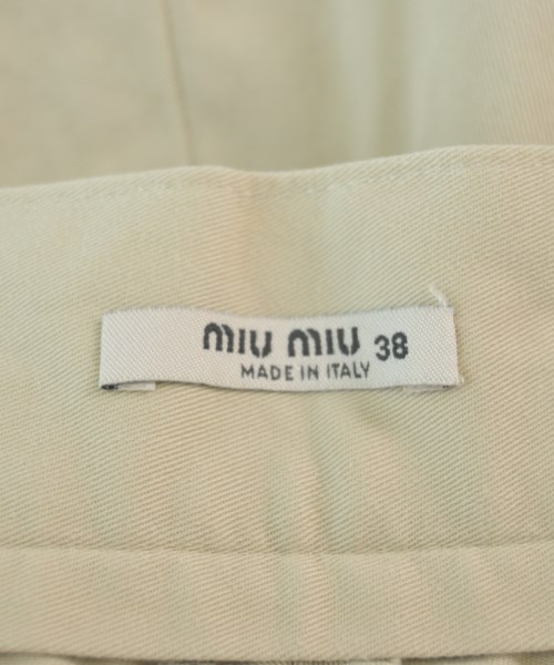 Miu Miu（ミュウミュウ）チノパン ベージュ サイズ:38(S位) レディース/2200636865037