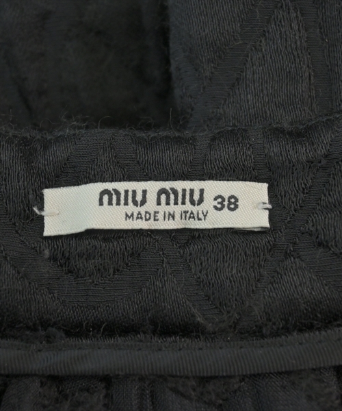 Miu Miu（ミュウミュウ）ひざ丈スカート 黒 サイズ:38(S位) レディース/2200625896011