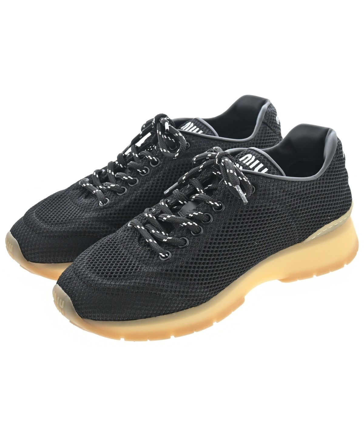 Miu Miu（ミュウミュウ）スニーカー 黒 サイズ:EU37 1/2(24cm位