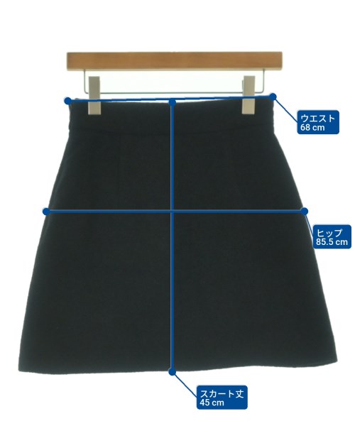 Miu Miu（ミュウミュウ）ミニスカート 黒 サイズ:40(M位) レディース/2200639156040