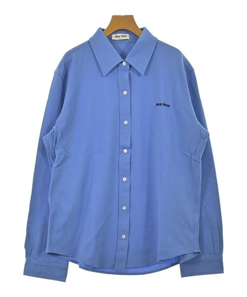 Miu Miu(ミュウミュウ)カジュアルシャツ 青 サイズ:44(L位)/2200639598185