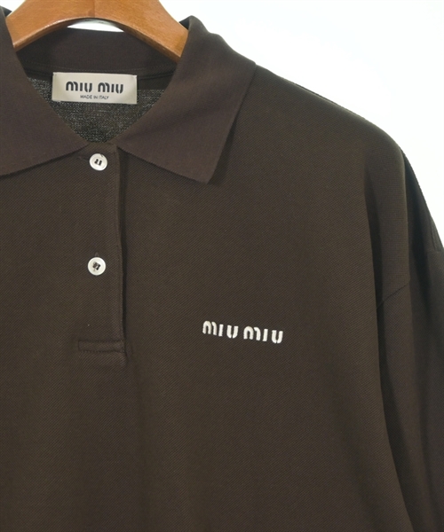 Miu Miu（ミュウミュウ）ポロシャツ 茶 サイズ:S レディース/2200639598208