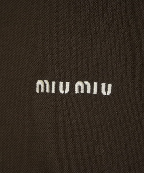 Miu Miu（ミュウミュウ）ポロシャツ 茶 サイズ:S レディース/2200639598208