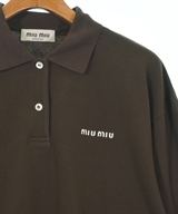 Miu Miu（ミュウミュウ）ポロシャツ 茶 サイズ:S レディース/2200639598208