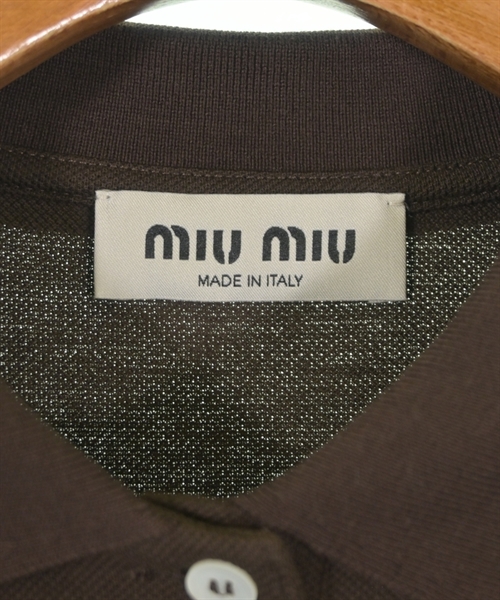 Miu Miu（ミュウミュウ）ポロシャツ 茶 サイズ:M レディース/2200639598215