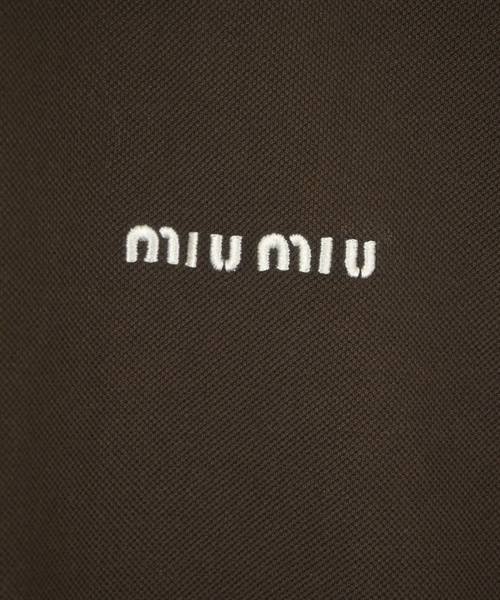 Miu Miu（ミュウミュウ）ポロシャツ 茶 サイズ:M レディース/2200639598215