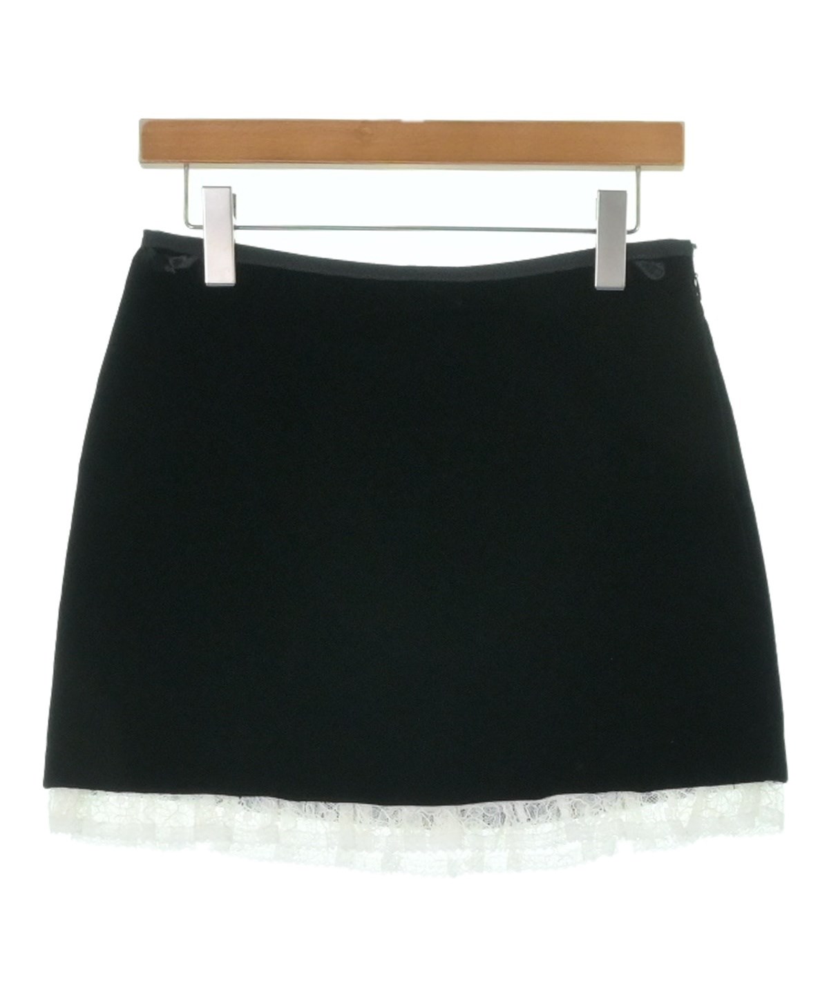Miu Miu（ミュウミュウ）ミニスカート 黒 サイズ:40(M位) レディース