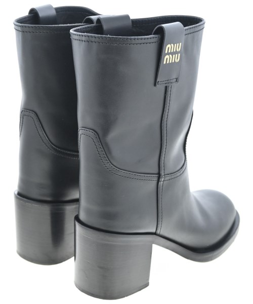 Miu Miu（ミュウミュウ）ブーツ 黒 サイズ:EU37(23.5cm位) レディース/2200640180041