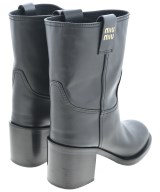 Miu Miu（ミュウミュウ）ブーツ 黒 サイズ:EU37(23.5cm位) レディース/2200640180041